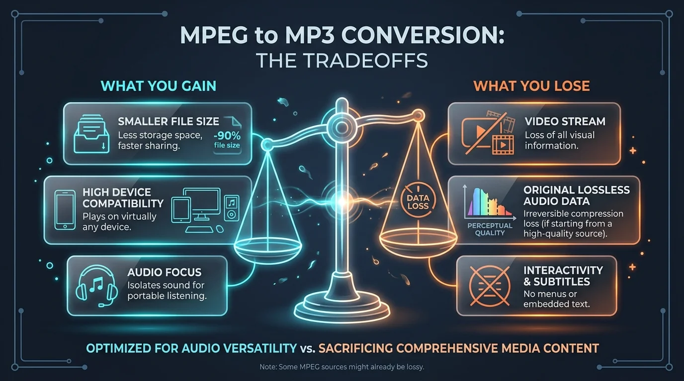 MPEG to MP3: What You Gain and What You Lose