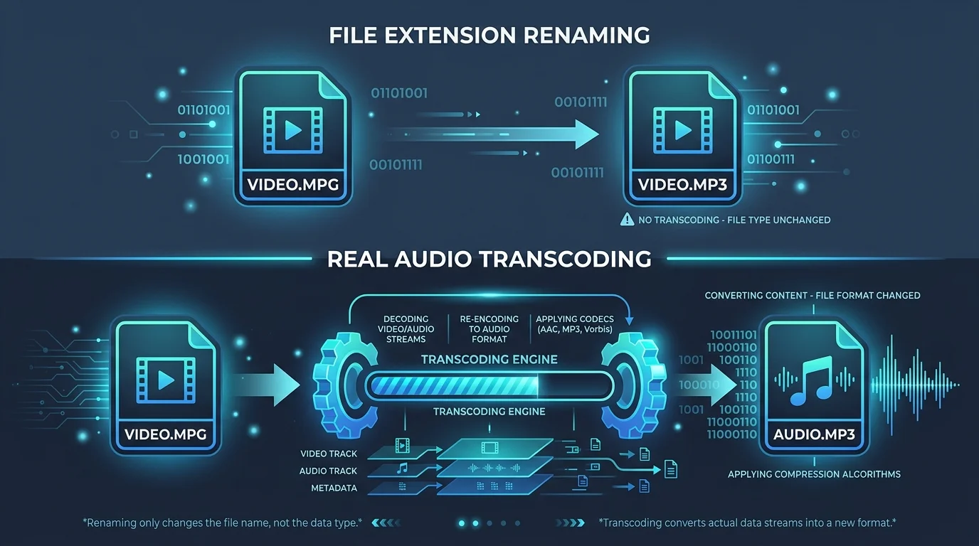 Can You Rename MPEG to MP3? Why It Fails