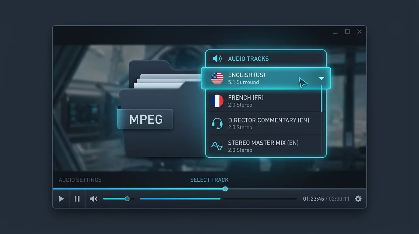 Select the Correct Audio Track in MPEG Files