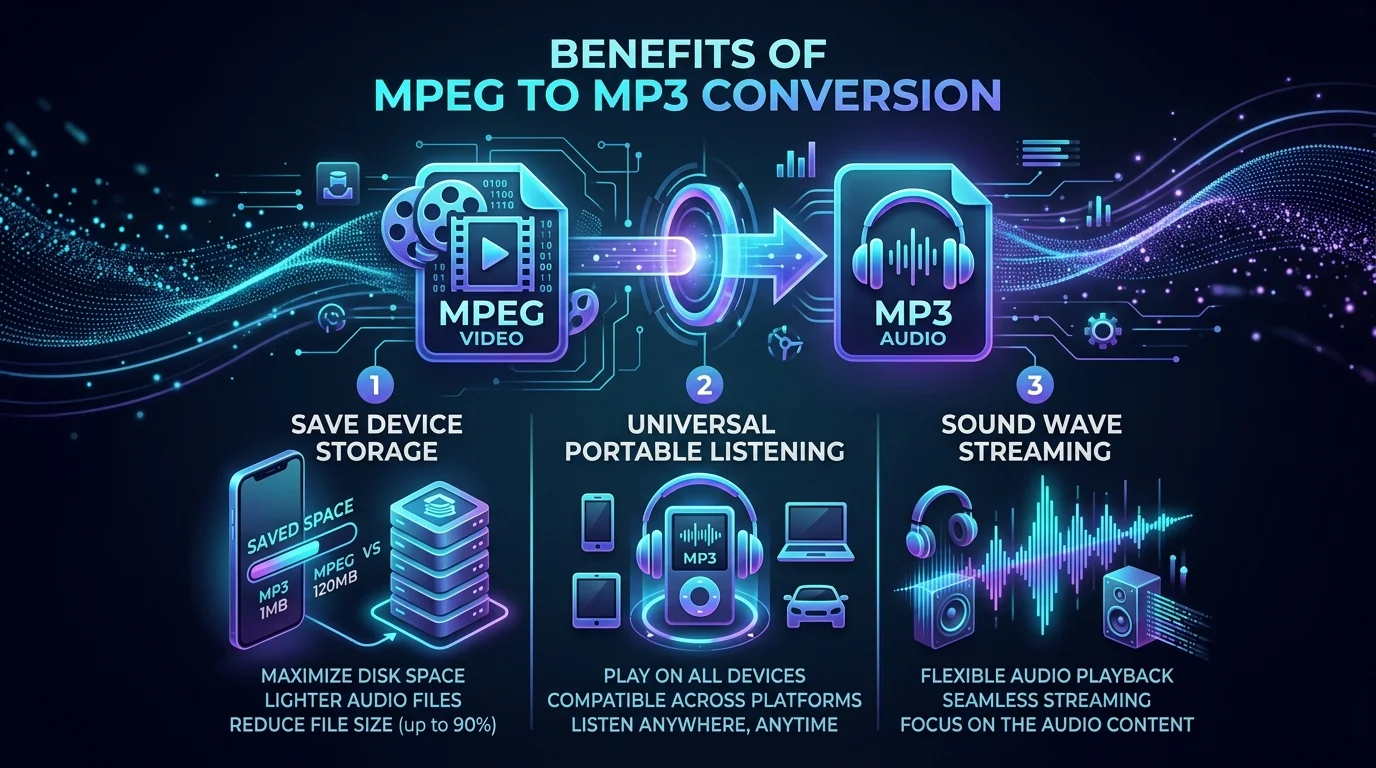 Why Convert MPEG to MP3? Top Reasons & Uses